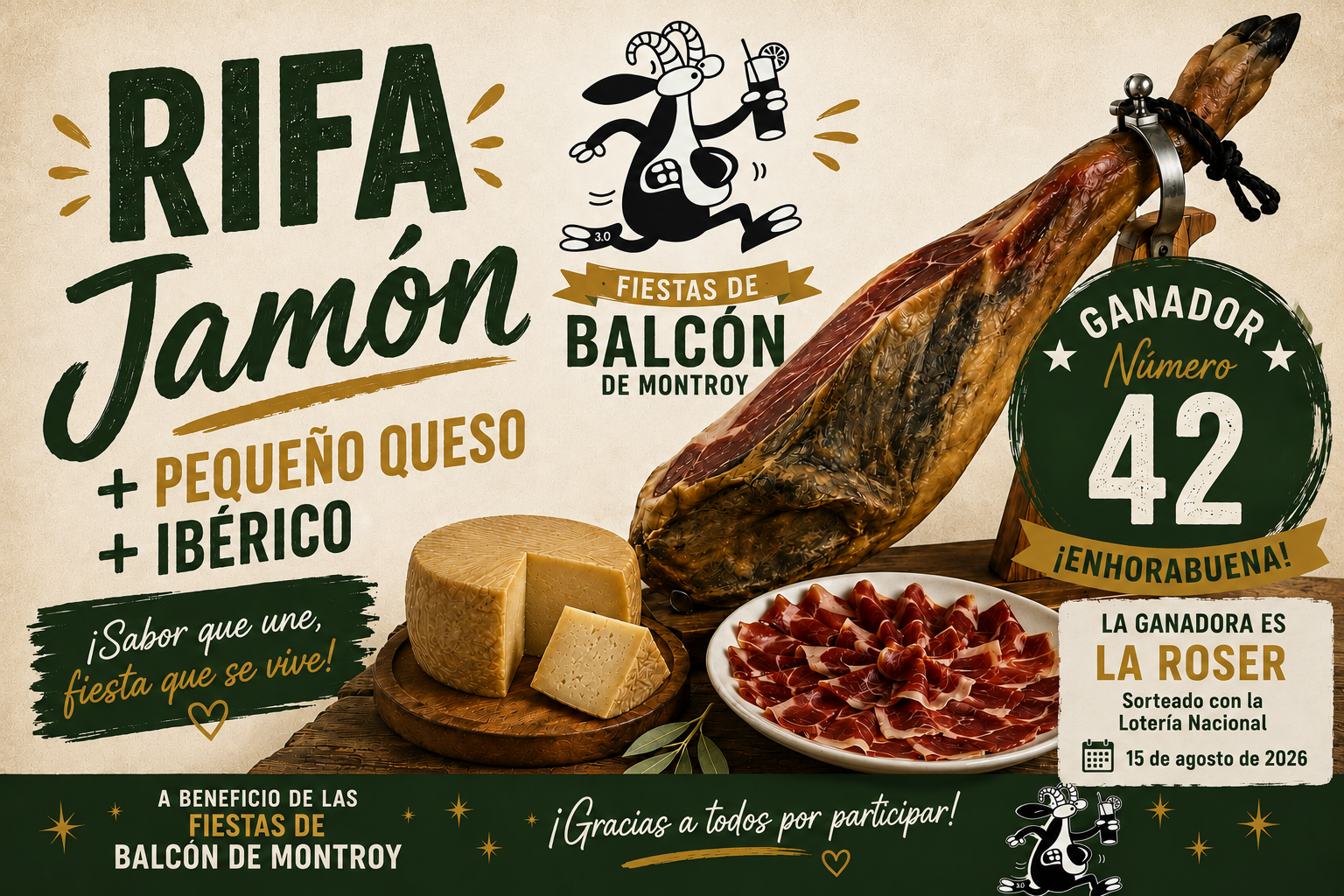 RIFA JAMÓN 2,50€