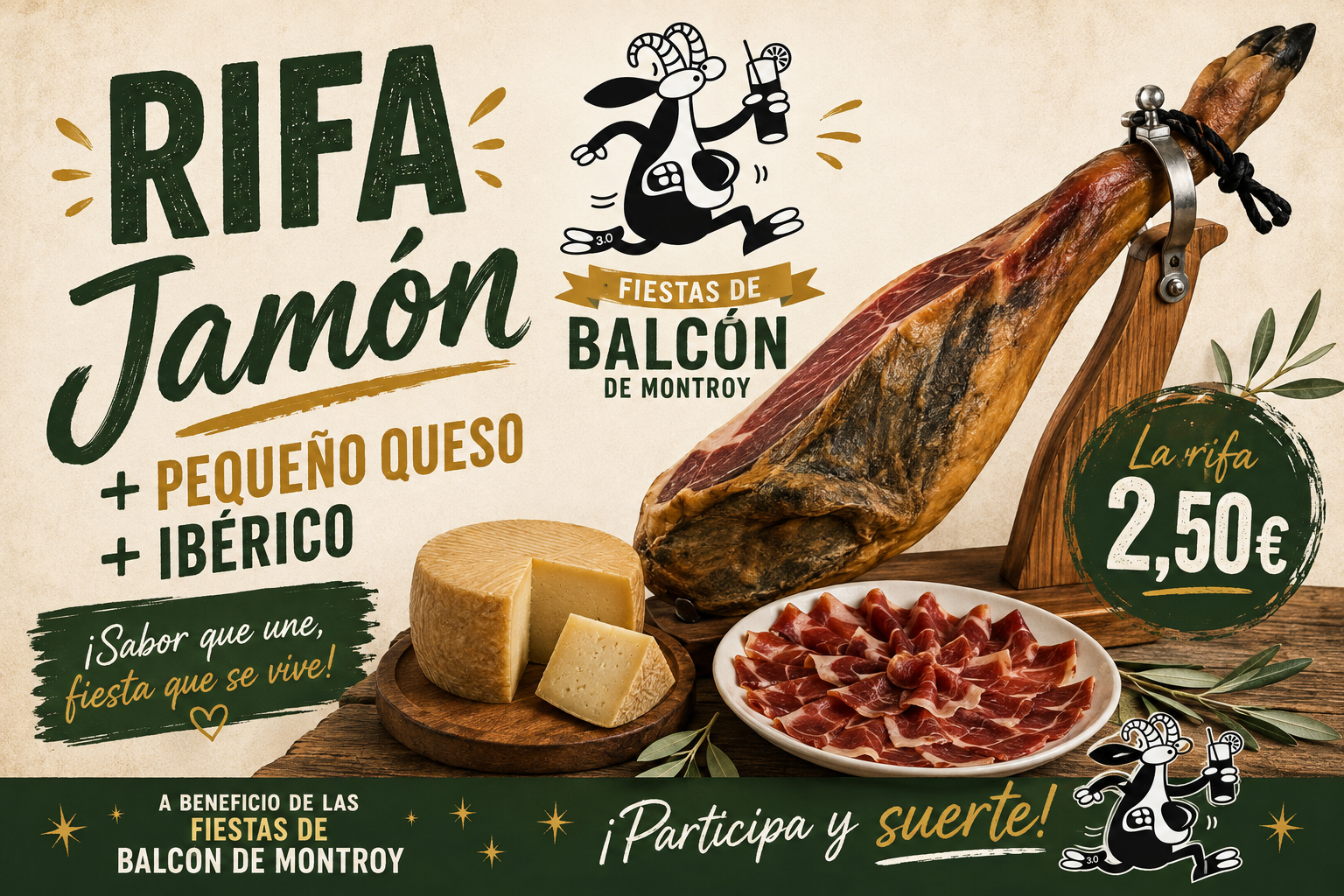 RIFA JAMÓN 2,50€